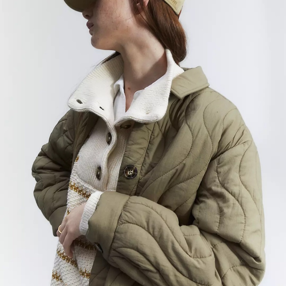 Madewell Melrose Quilted Shirt Jacket - Never Worn